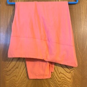 Vibrant Peach colored PLUS Capris